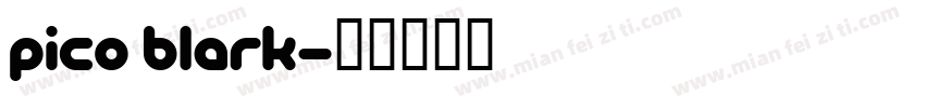 pico blark字体转换